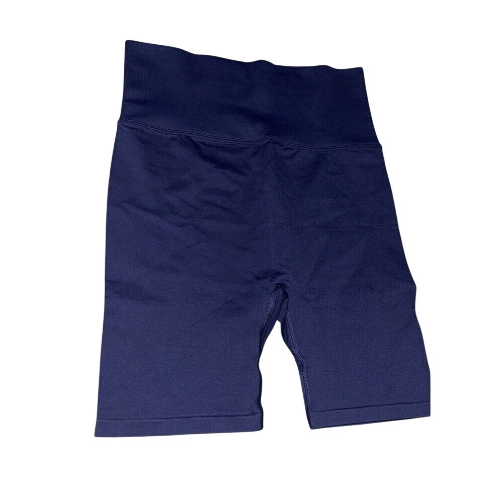 PINK Victoria's Secret Seamless High Waist Bike Shorts Navy Blue Large NWT